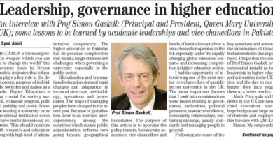 An interview with Prof Simon Gaskell (Principal and President, Queen Mary University, UK)