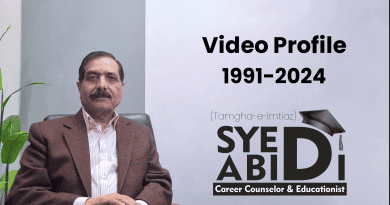 Syed Abidi Video Profile