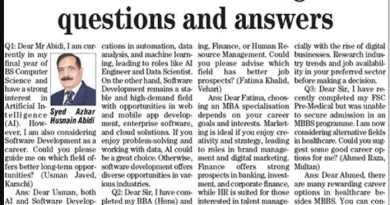 Career counselling: questions and answers