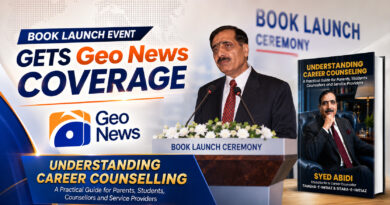 Understanding Career Counselling | Syed Abidi’s Book Launch in Karachi – Geo News Understanding Career Counselling | Syed Abidi’s Book Launch in Karachi – Geo News